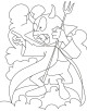 Devil Coloring Page Devil Coloring Page