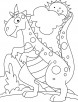 Dinosuar in park coloring pages