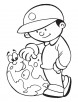 Save earth save future coloring page