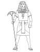 Egyptian man coloring page