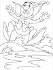 Can you help this little one to pull him out of danger coloring pages
