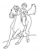 Horse Riding Coloring Page