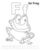 Letter Ff printable coloring page