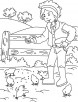 Farm House coloring page