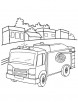Fire truck coloring page