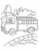 Firefighting operation coloring page