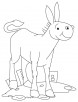 Foal in city coloring page