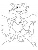 Long tail fox coloring pages