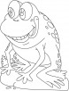 Toad Frog coloring pages