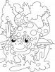 frog-count the spot coloring pages