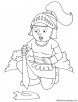 Fun knight coloring page
