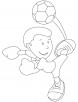 mickey kicking a soccer ball coloring pages