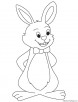 Gentleman rabbit coloring page