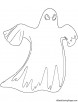 Ghost costume coloring page