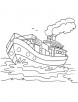 Goods ship coloring page