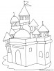 Grand castle coloring page