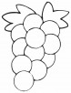 Yummy grapes coloring page