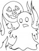 Halloween bhoot coloring pages