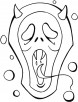 A fearsome Halloween coloring page
