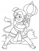 Hanuman drawing coloring page