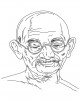 Gandhi Jayanti Coloring Page