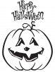 Happy halloween coloring page