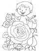 Happy rose day coloring page