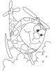 Army helicopter coloring page