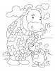 Hippo and Baby Hppo coloring page
