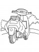 Honda scooter coloring page