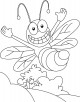 Honey Bee Coloring Page