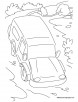 Slope road coloring page