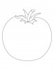 Juicy tomato coloring page