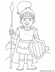 Knight with shield and spear