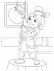Krishna the innocent butter thief coloring pages