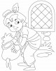 Lord Krishna Coloring Page