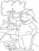 Laughing coloring page