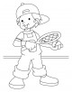 Lawn Tennis Coloring Page