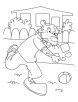 Playful leopard coloring pages