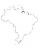 Map of Brazil coloring page