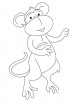 Monkey infant coloring page