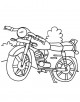 Motorcycle Coloring Page