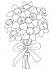 Narcissus bouquet coloring page