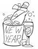 Happy New Year coloring page