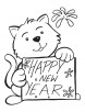 Happy New Year buddy coloring page