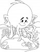 Judge octopus giving its verdict coloring pages