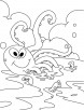 Octopuss chill zone coloring pages