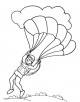 Parachute Coloring Page