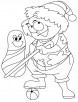 Playing coloring page