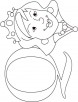 Q for queen coloring page for kids